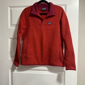 Patagonia Vibrant Red/Rust Fleece Pullover